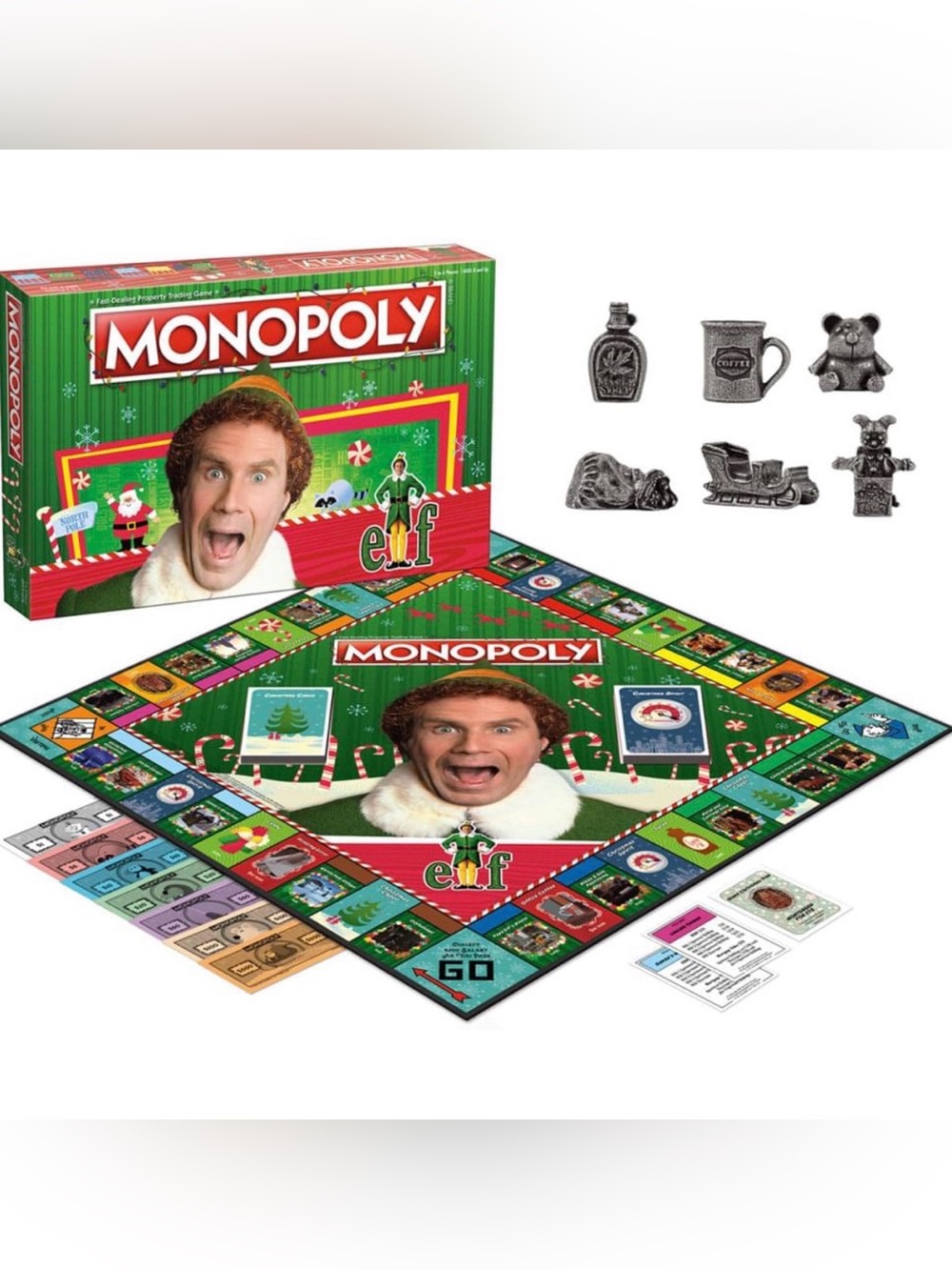 Monopoly Elf Movie Edition Board Game - Green